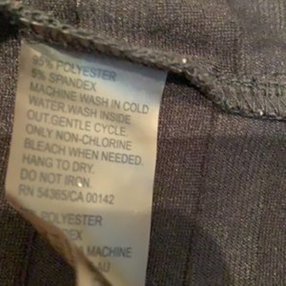 Petite TanJay Shimmer Ruffle Black Top - Picture 7 of 9